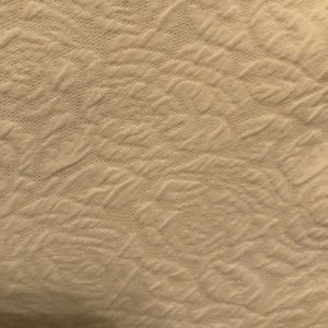 Forever 21 cream printed blouse (m)